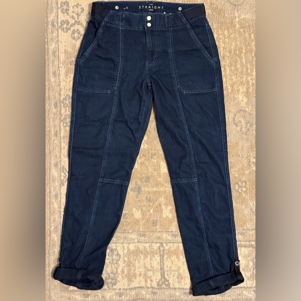 Women's Straight Fit Jeans - Dark Blue